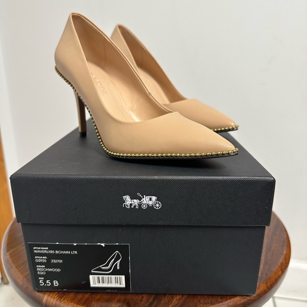 Coach Waverly 85mm Beechwood Pump